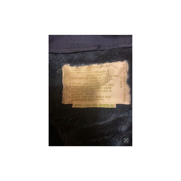 Vintage US Army Men's Black Military Coat Faux Fur Lined Winter Jacket - Picture 4 of 8